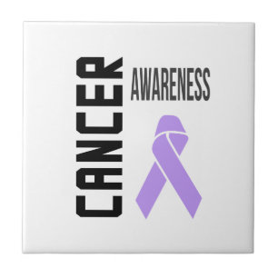 Cancer Awareness Lavender Tile