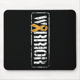 Cancer Awareness - Military Warrior Ribbon Mouse Pad