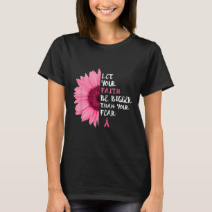 Cancer Awareness Month Flower Pink Ribbon Women T-Shirt