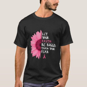 Cancer Awareness Month Flower Pink Ribbon Women T-Shirt