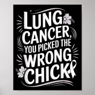 Cancer awareness picked a wrong chick lung cancer poster