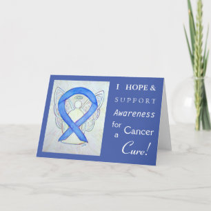 Cancer Awareness Ribbon Angel Greeting Card