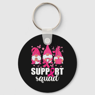 Cancer Awareness Shirt For Women Gnomes Support Sq Keychain