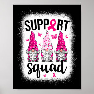 Cancer Awareness Shirt For Women Gnomes Support Sq Poster