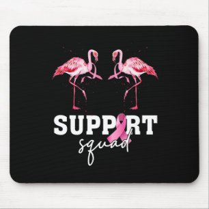 Cancer Awareness Shirt Women Flamingo Support Squa Mouse Pad