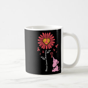 Cancer Awareness Sunflower Elephant Girl Kids Todd Coffee Mug
