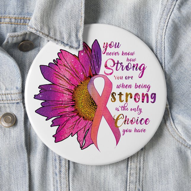 Cancer Awareness/Support  6 Inch Round Button (In Situ)