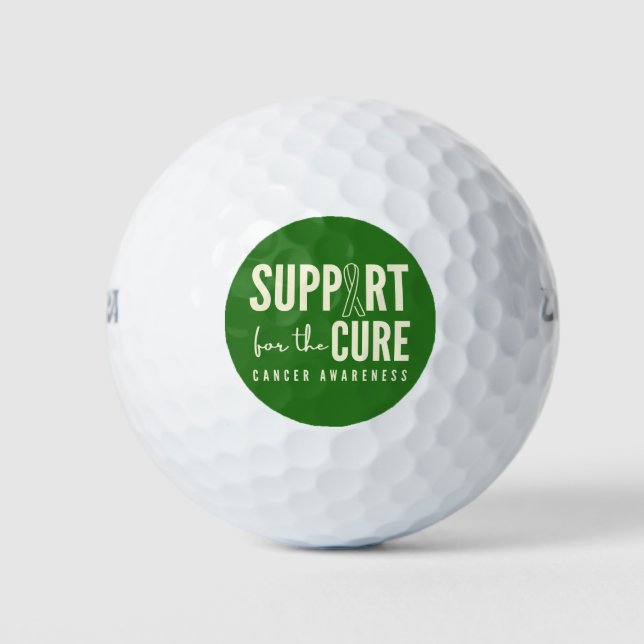 cancer awareness support cure Golf Balls (Front)