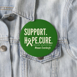 cancer awareness support cure Personalized Button