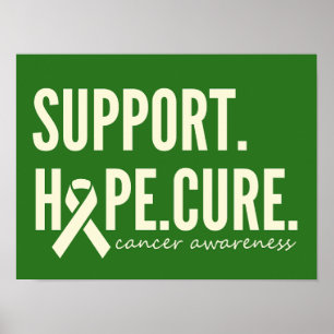 cancer awareness support cure Poster Prints Sign