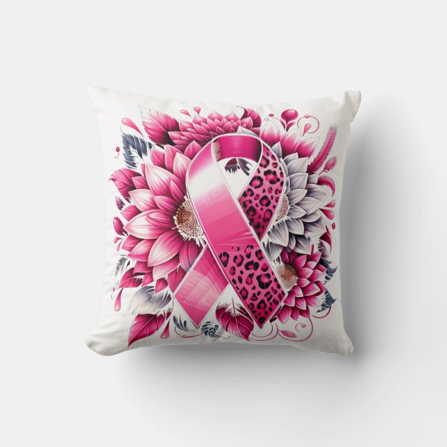 CANCER AWARENESS  THROW PILLOW (Front)
