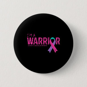 Cancer Awareness Warrior 2 Inch Round Button