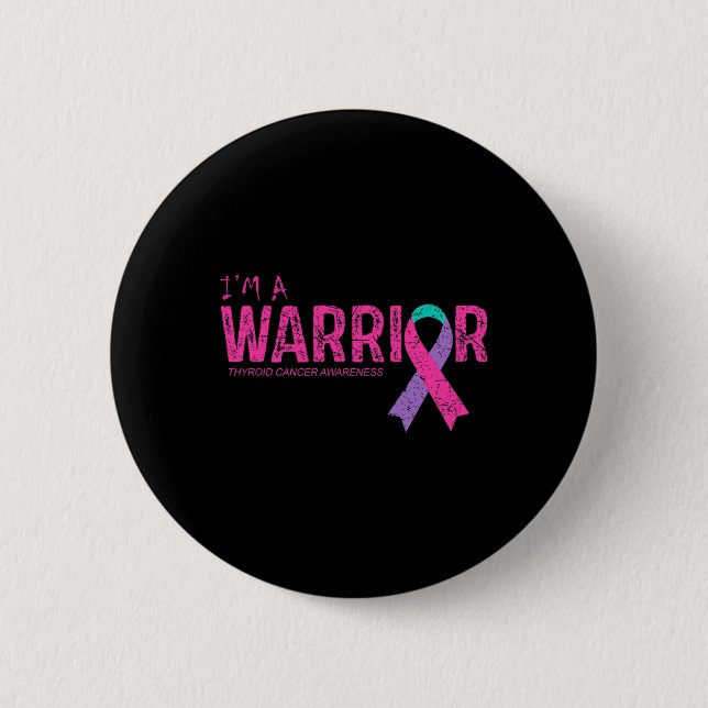 Cancer Awareness Warrior  2 Inch Round Button (Front)