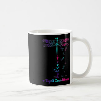 Cancer Awareness Warrior Dragonfly Believe Hope Coffee Mug