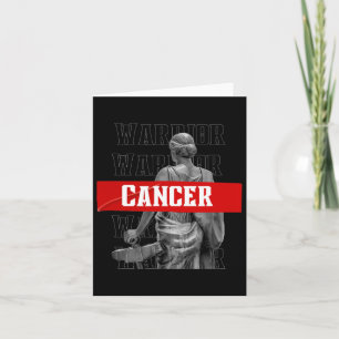 Cancer Awareness Warrior Marathon T For Cancer Sur Card
