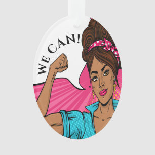 Cancer Awareness WE CAN DO IT Ornament