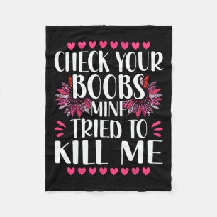 Cancer Awereness Supportor Fleece Blanket