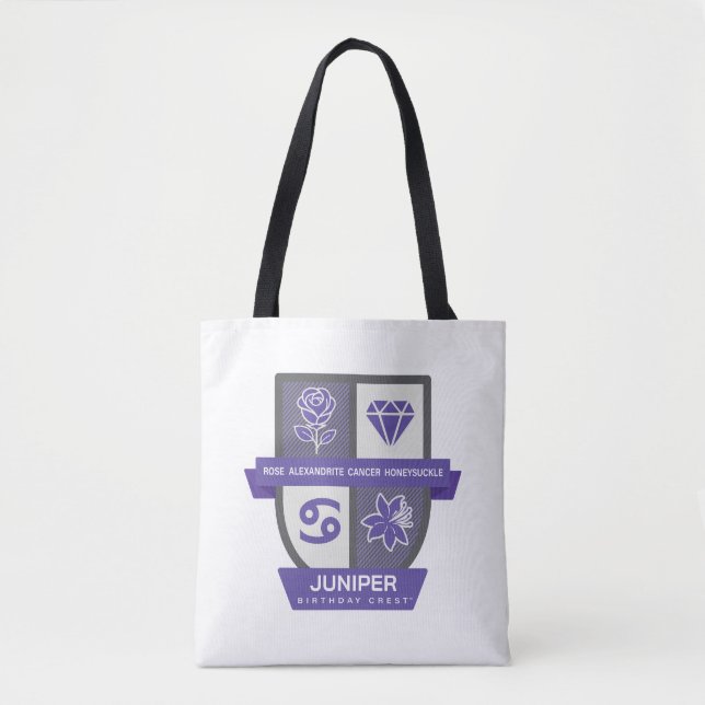 Cancer Birthday Crest™ for June 22-30 Tote Bag (Front)