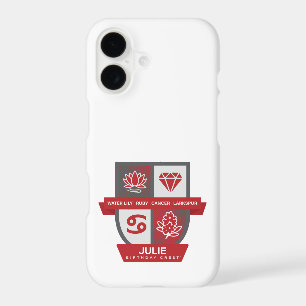 Cancer Birthday Crest™ pour le 1er-22 juillet