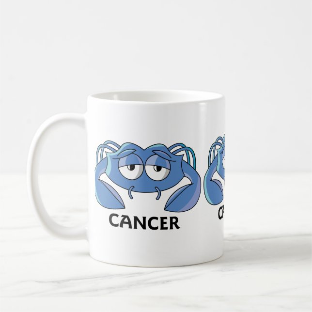 Cancer Blue Crab Coffee Mug (Left)
