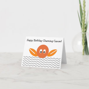 Cancer Bonne carte d'anniversaire