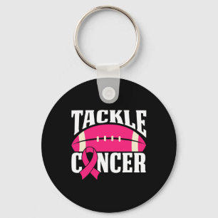 Cancer Breast Awareness Tackle Pink Ribbon Keychain