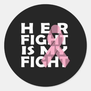 Cancer Breast Cancer  Classic Round Sticker