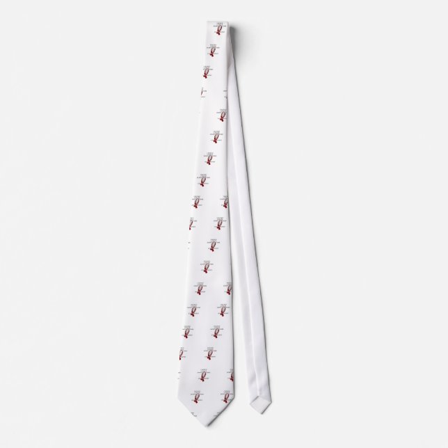 Cancer Bully (Burgundy Ribbon) Tie (Front)
