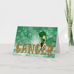 Cancer Carte d'anniversaire mignonne