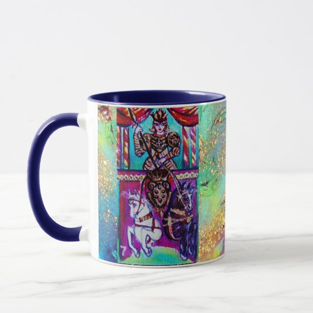 CANCER, CHARIOT TAROT ASTROLOGY ZODIAC BIRTHDAY MUG (Left)