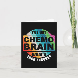 Cancer Chemo Brain Retro Awareness Gift  Card