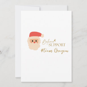 cancer. Christmas Custom #team name Invitation