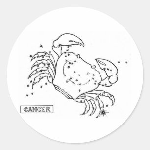 Cancer Classic Round Sticker
