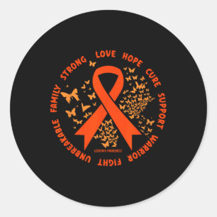 Cancer Clothing - Leukaemia Awareness Classic Round Sticker