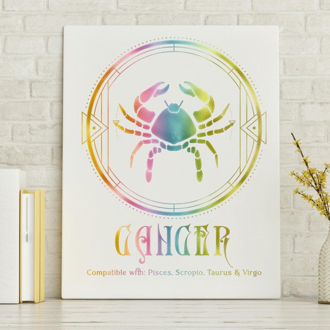 Cancer Compatibility Designed Canvas Print (Creator Uploaded)
