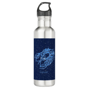 Cancer Constellation and Zodiac Sign with Stars 710 Ml Water Bottle