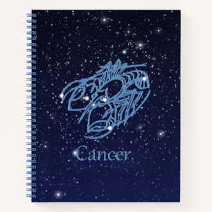 Cancer Constellation and Zodiac Sign with Stars Notebook