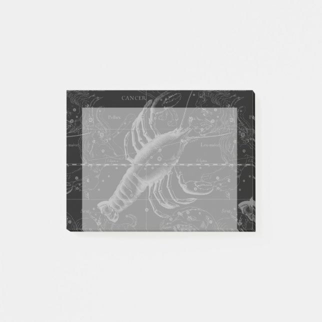 Cancer Constellation Hevelius 1690 Decor Post-it Notes (Front)