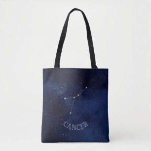 Cancer Constellation Tote Bag