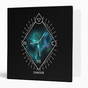 Cancer Constellation & Zodiac Symbol Binder