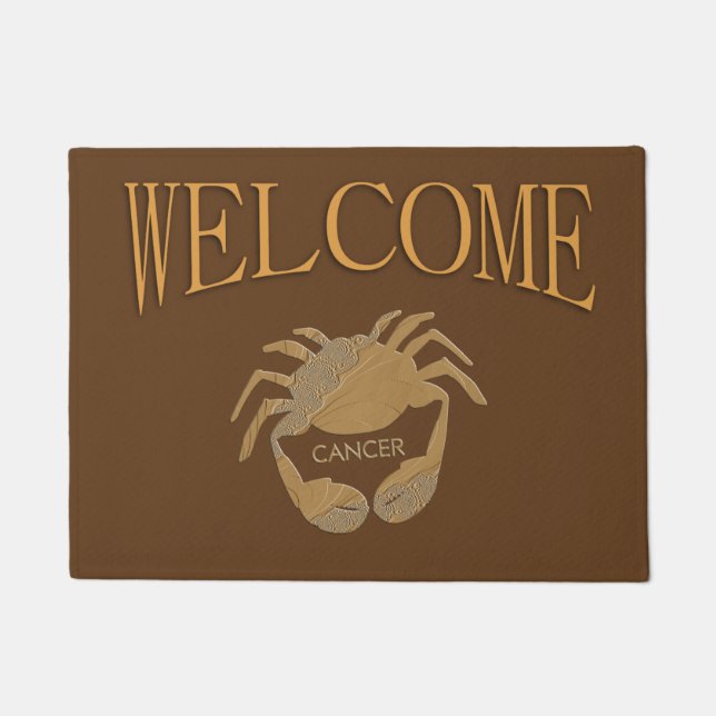 Cancer Crab Zodiac Doormat (Front)