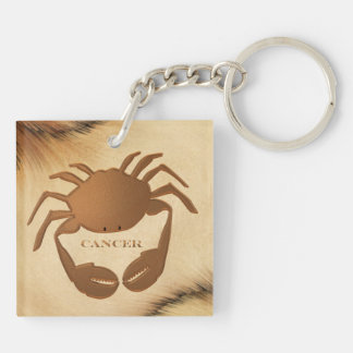 Cancer Crab Zodiac Keychain