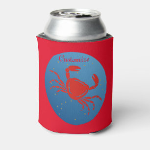 Cancer Crab Zodiac Thunder_Cove Can Cooler