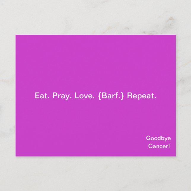 CANCER DE BONNE CAUSE ! Carte postale par April Mc (Devant)