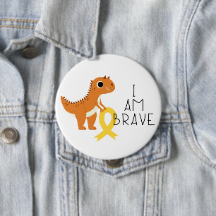 cancer de l'enfance. Je suis courageux. Badge