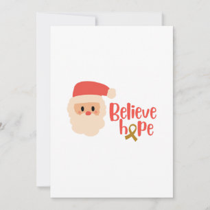 cancer de l'enfance Noël Holiday Invitation