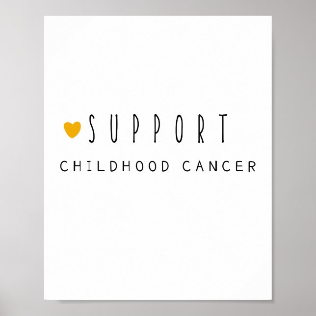 cancer de l'enfance. soutien. Poster et impression (Devant)
