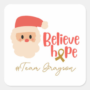 cancer de l'enfance Stickers personnalisés de Noël