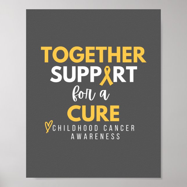 cancer de l'enfance.support.cure. Poster et impres (Devant)