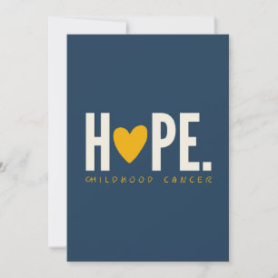cancer de l'enfant HOPE Invitation carte Faire-par